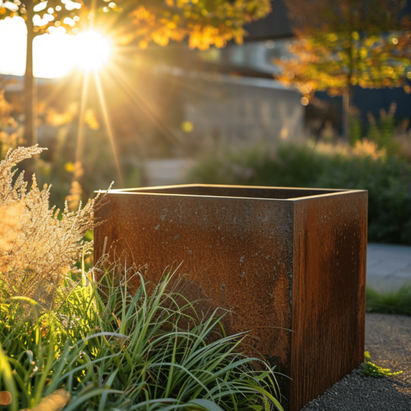 Metall im Garten - Komposter