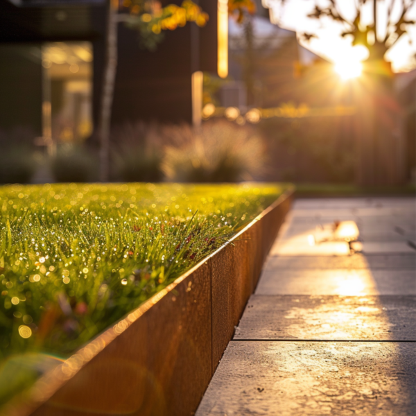 Metall im Garten - Rasenkante 15cm (5er Packung) Metall im Garten - Rasenkante 15cm (5er Packung)